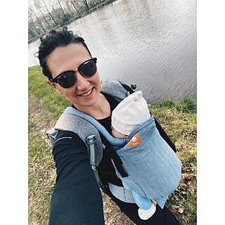Rain - Linen Free-to-Grow Baby Carrier