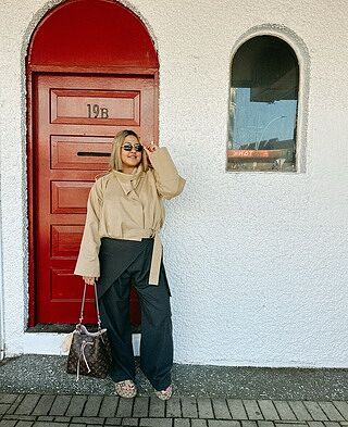 SASHA WRAP PANT CHARCOAL