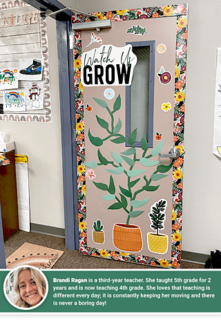 Floral Garden Straight Bulletin Board Borders