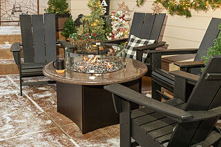 POLYWOOD Modern 3-Piece Curveback Adirondack Set