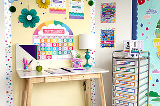 Retro Remix Calendar Bulletin Board Set
