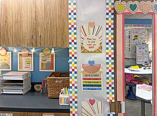 Coral Wave Straight Bulletin Board Borders