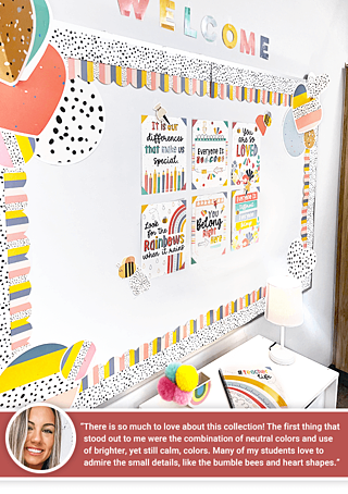 Black Dots Straight Bulletin Board Borders