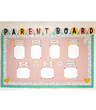 Black Dots Straight Bulletin Board Borders