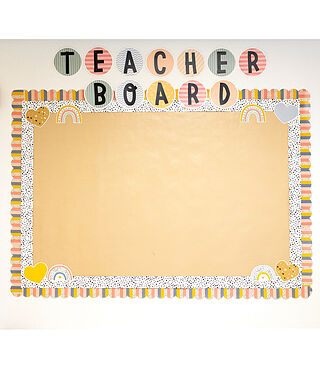 Black Dots Straight Bulletin Board Borders