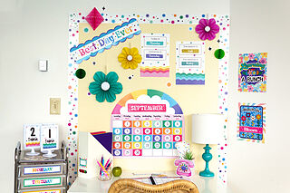 Retro Remix Calendar Bulletin Board Set