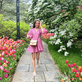 Pink Loraine Mini Dress | English Factory