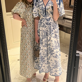 Blue Toile Reynolds Midi Dress | Hyacinth House