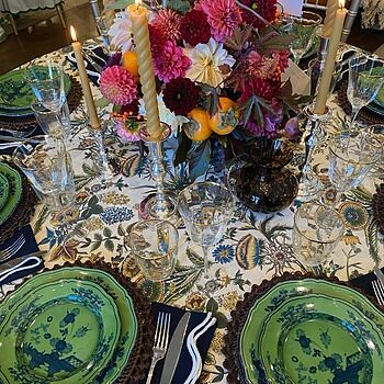 Oriente Italiano Malachite Dinner Plate | Ginori 1735