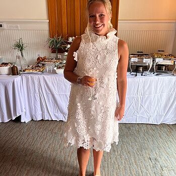 Serenity Blue Guipure Lace Blythe Dress | Tuckernuck
