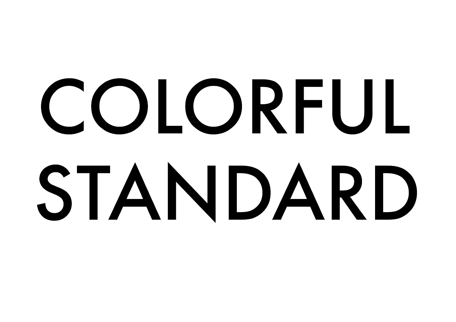 Colorful Standard NEW