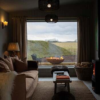 Boho Rattan Ceiling Pendant - 18 Inch - Drum