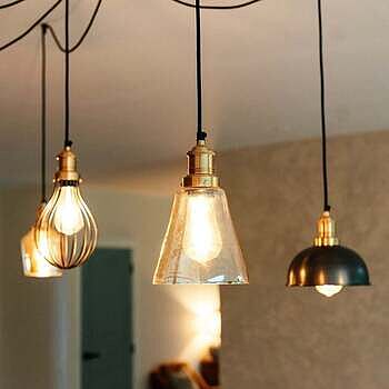 Brooklyn 5 Wire Pendant with Shades