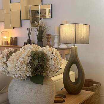 Ornate Ellipse Table Lamp