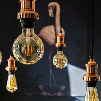 Brooklyn 5 Wire Pendant with Shades