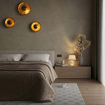 Boston Round Metal Diffuser Wall Light