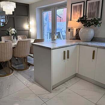 Marble Pillar Cylinder Table Lamp - Base Only