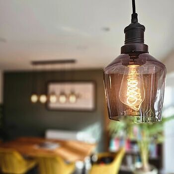 Brooklyn Glass Schoolhouse Pendant Light - 5.5 Inch