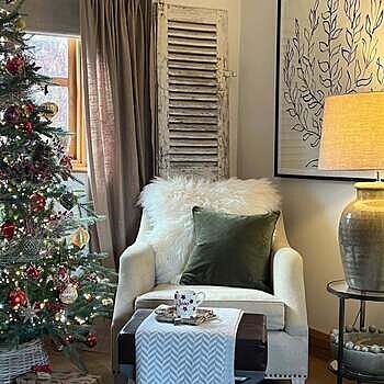 Criss Cross Real Leather & Metal Bench - 17 Inch