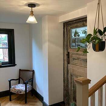 Brooklyn Glass Funnel Flush Mount - 7 Inch