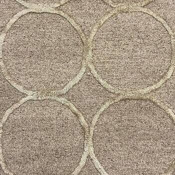 Alva Hand Tufted Wool and Viscose Rug - Light Brown