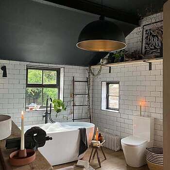 Brooklyn Giant Dome Pendant - 24 Inch - Chain Holder