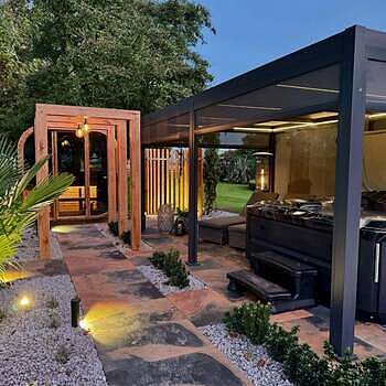 Brooklyn Outdoor & Bathroom Globe Semi Flush Mount