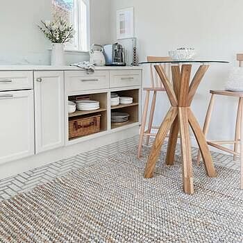 Fara Hand Woven Jute & Wool Rug - Natural & Grey