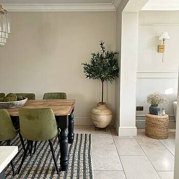 Oxnam Hand Woven Jute Rug - Natural & Teal