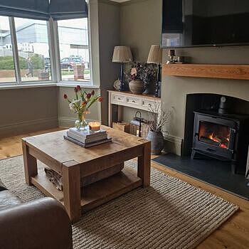 Petton Hand Woven Jute & Wool Rug - Natural & Cream