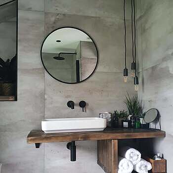 Urban Round Wall Mirror - 24 inch