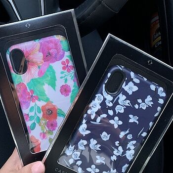 Floral Forest | Navy Cherry Blossom Floral Case