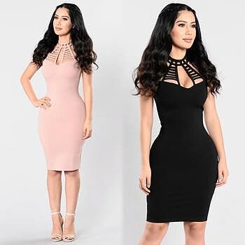 Stop and Stare Dress - Black | Fashion Nova