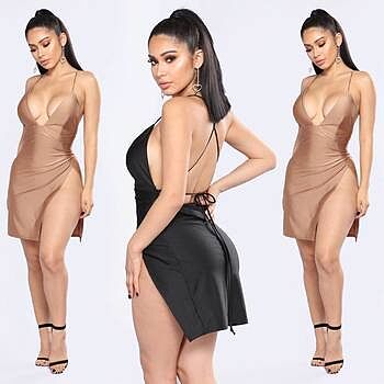 Can't Tell Me Nothing Dress - Black | Fashion Nova