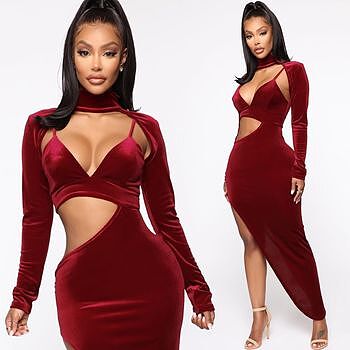sexy little thing velvet midi dress Sexy Little Thing Velvet Midi Dress - Burgundy
