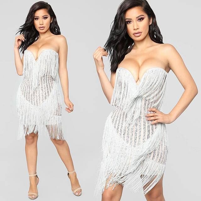 So Obvious Dress - Blush/Silver | Fashion Nova So Obvious Dress - Blush/Silver | Fashion Nova