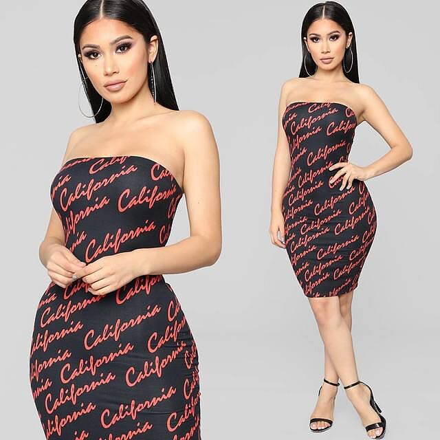 Cali Love Tube Dress - Black/Red | Fashion Nova Cali Love Tube Dress - Black/Red | Fashion Nova