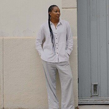 Iris Linen Blend Easy Pull-On Pants - Twinkle – Universal Standard