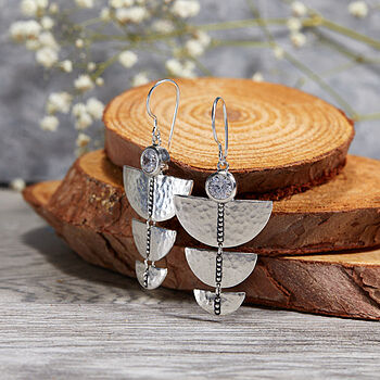 Silpada 'Cascade Trio' Sterling Silver Cubic Zirconia Drop