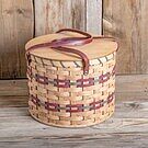 SALE! Triple Pie Basket - Wine/Green