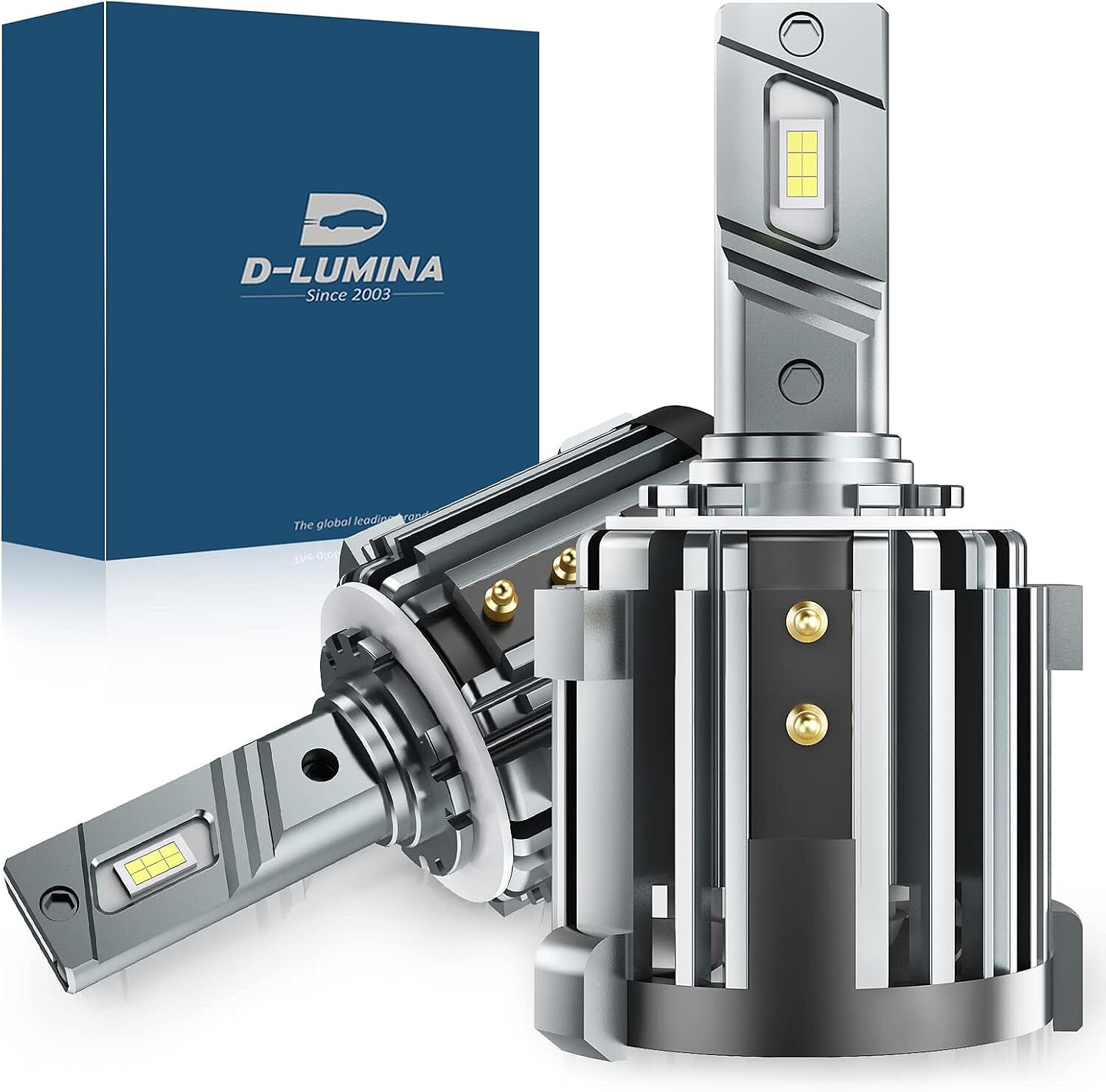 D3S LED HID to LED Headlight Bulbs 6000K 9000LM Twin Pack