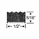 Product image for 5/16" x 1/2" Ribbed Weatherstrip with Peel-N-Stick