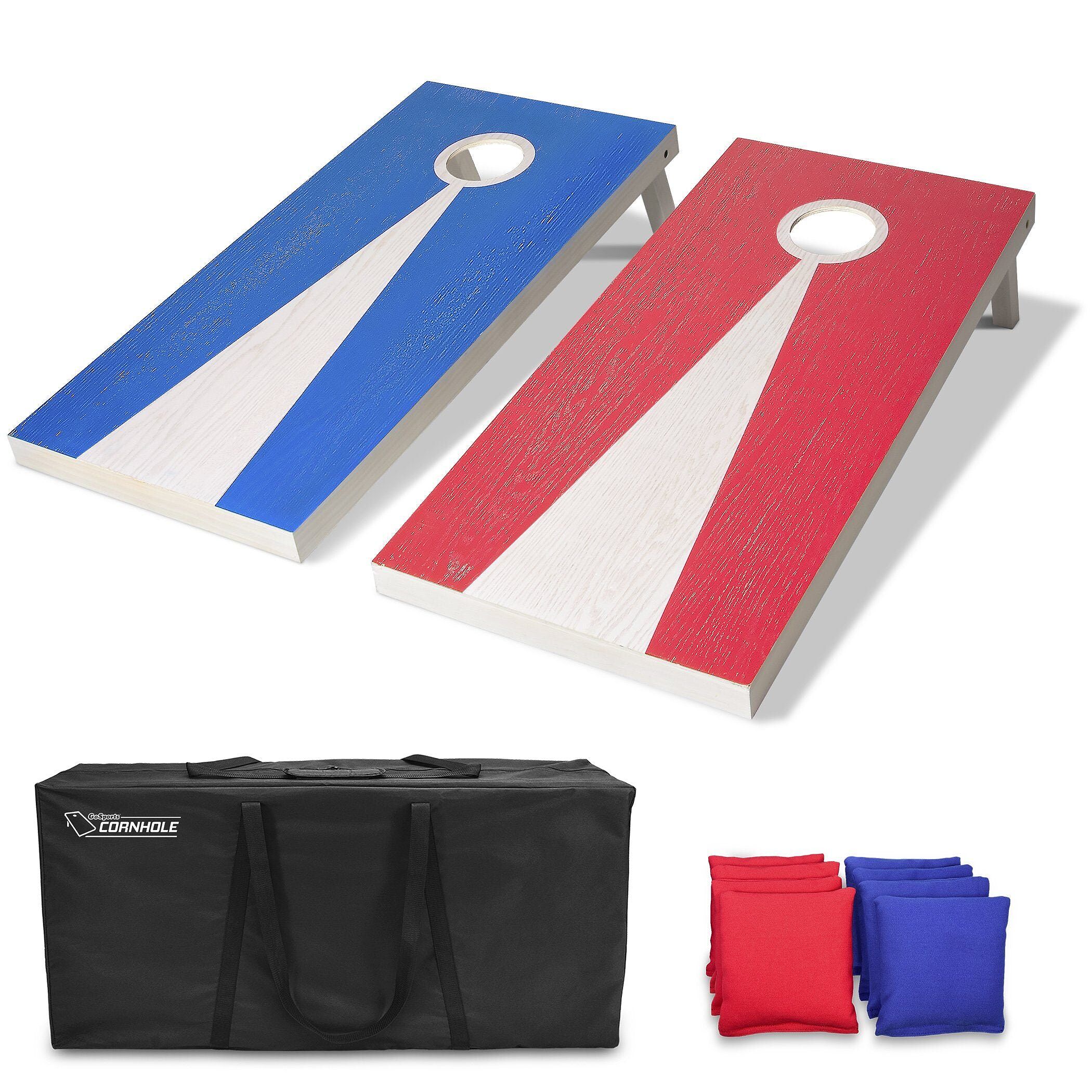 GoSports 4 ft x 2 ft Solid Wood Cornhole Set - Colorado