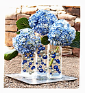 Product image for 115 Floating Pearls Royal Blue/Navy Pearls & Glitter Silver Pearls-Fills 2 Gallons of Transparent Gels for The Floating Effect-With Exclusive...