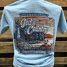 Product image for Backwoods Born & Raised God's Cabin Country Comfort Colors Bright Unisex T Shirt