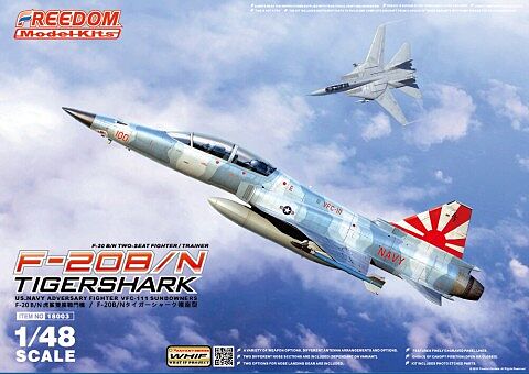 1/48 USAF TF-20B TIGERSHARK タイガーシャーク TF-20B Tigershark USAF Two-Seater Advanced Trainer Fighter 1/48