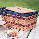 Large Picnic Basket | Old-Order Amish Woven Picnic Hamper Basket