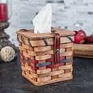 Square Tissue Box Holder | Amish Wicker Kleenex Box Cover