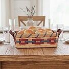 Dinner Roll Basket | Amish Wicker Small Bread Basket