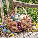 Medium Wicker Egg Basket | 11" Amish Egg Gathering Basket